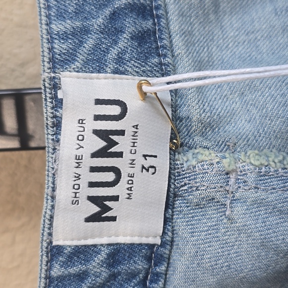 NWT Show Me Your MuMu Thw Cargo Jeans. Size 31 - Picture 7 of 12